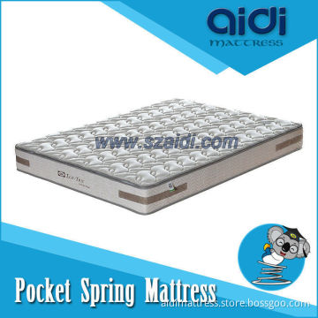 100% Natural Coconut Palm Fiber Soft Foam Bamboo Pocket Spring Mattress